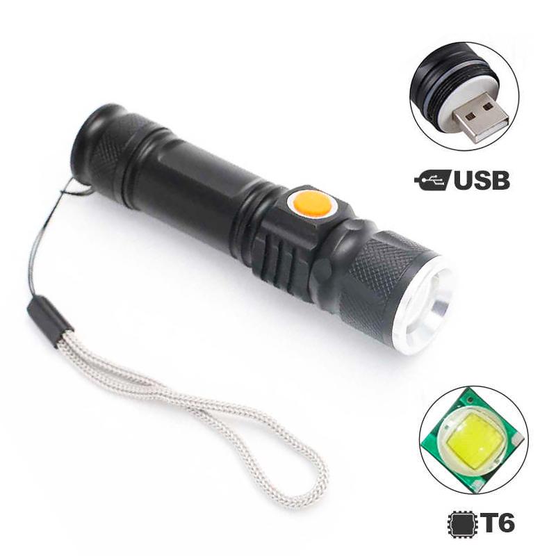 Mini Linterna Led Recargable USB Luz Led Lateral Gancho 525 - Electrolandia